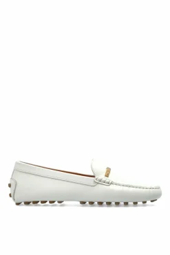 Tod’s BIAŁY Skórzane mokasyny