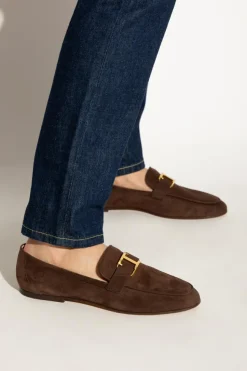 Tod’s BRĄZOWY Buty typu `loafers`
