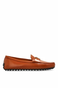 Tod’s BRĄZOWY Skórzane buty `Gomma`