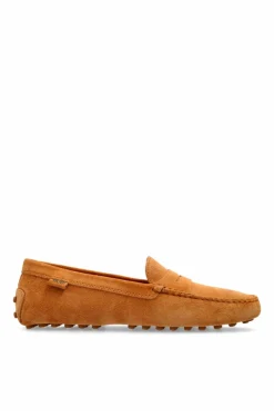 Tod’s BRĄZOWY Skórzane mokasyny
