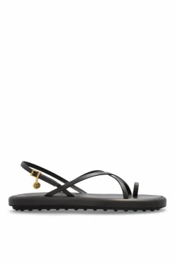 Tod’s BRĄZOWY Skórzane sandały