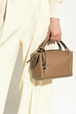 Tod’s BRĄZOWY Torba do ręki 'Bauletto Mini'