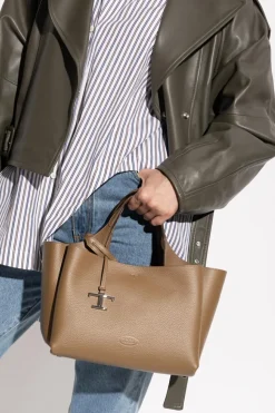 Tod’s BRĄZOWY Torba do ręki `Mini`
