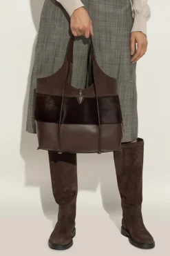 Tod’s BRĄZOWY Torba typu `shopper`