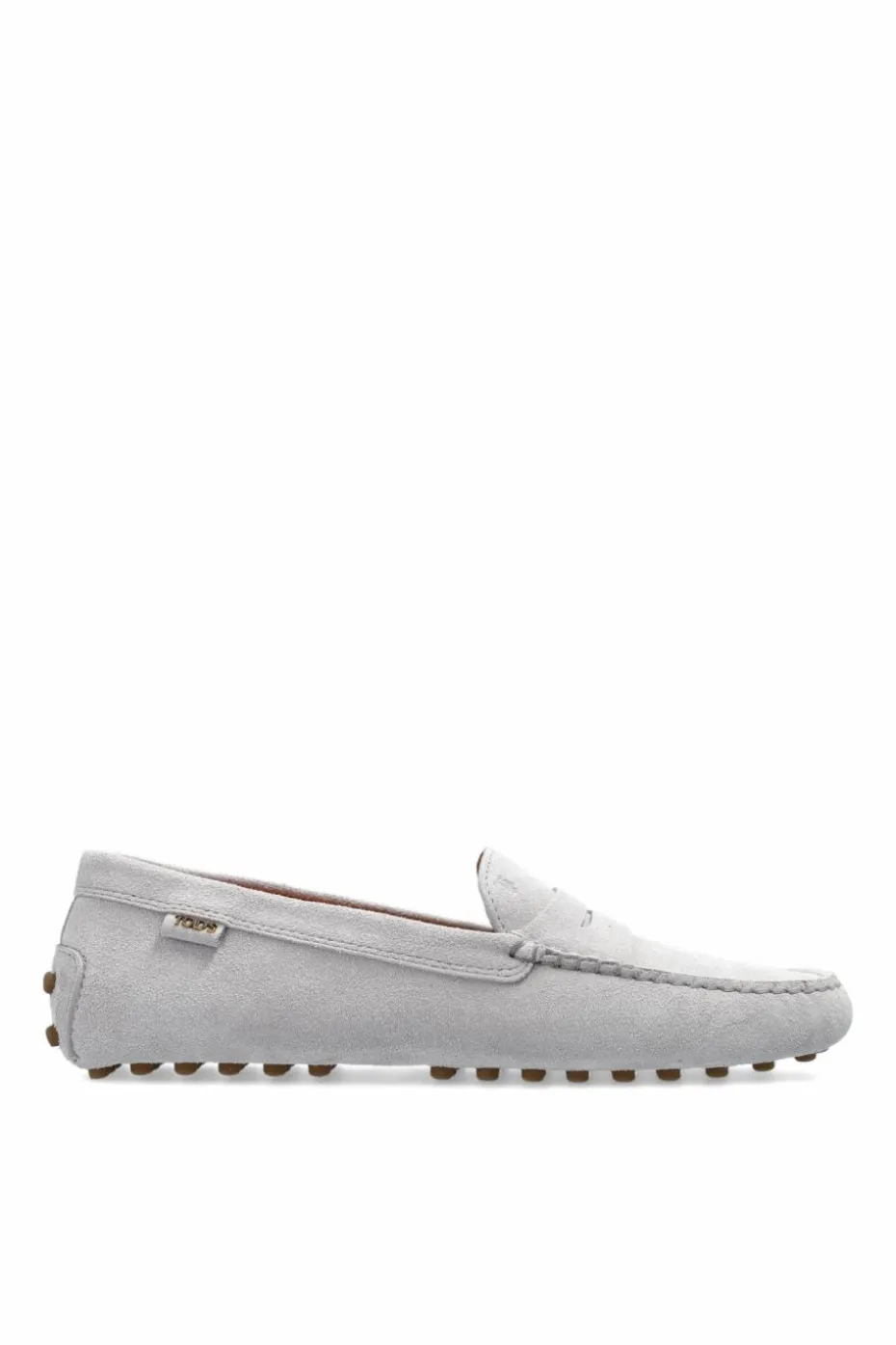 Tod’s FIOLETOWY Skórzane mokasyny