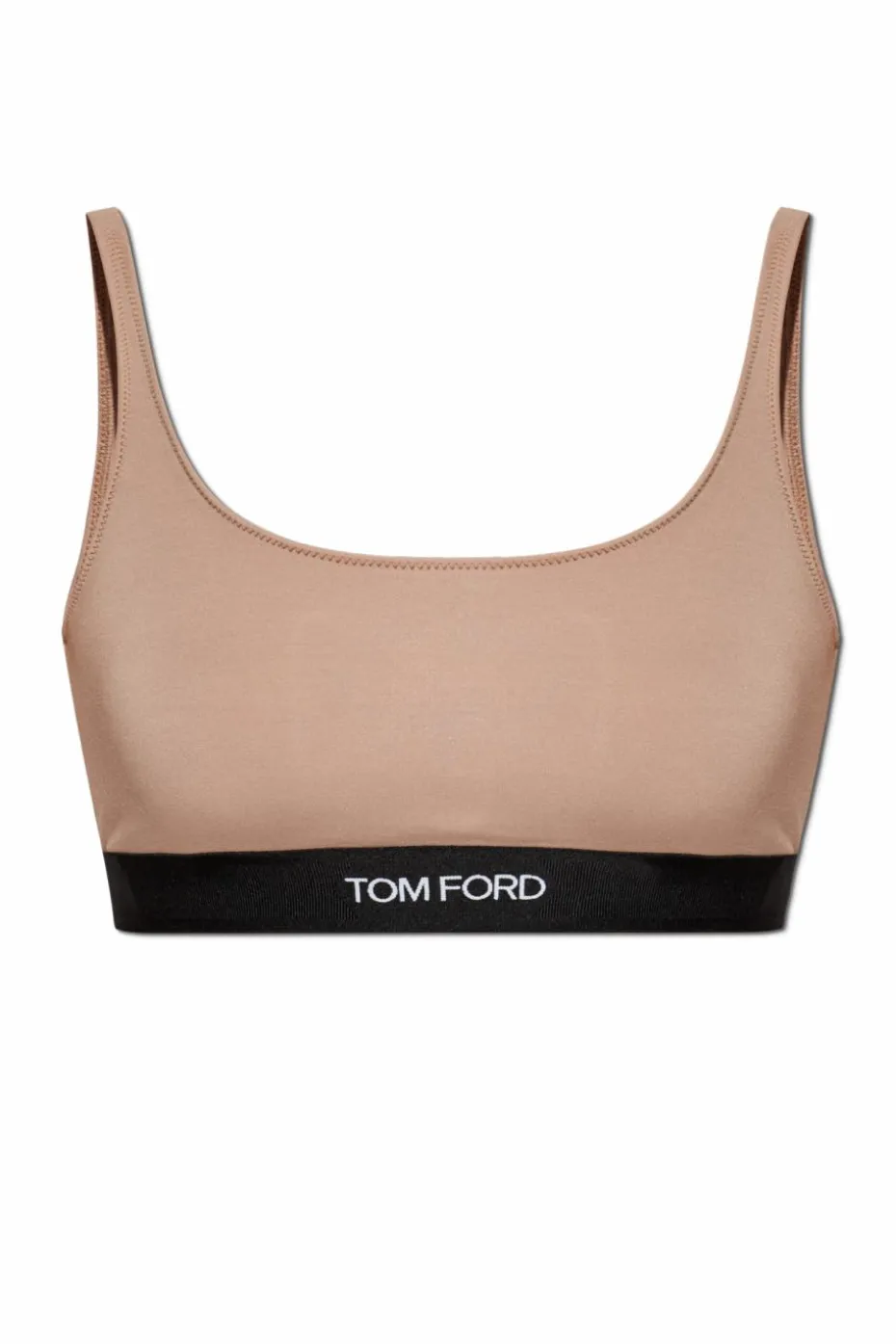Tom Ford beżowy Biustonosz z logo