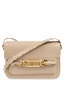 Tom Ford beżowy Skórzana torba na ramię
