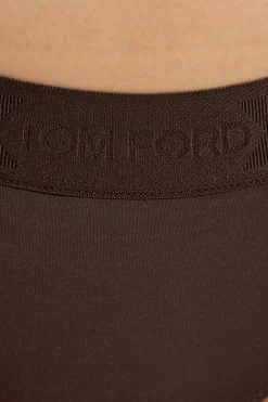 Tom Ford BRĄZOWY Figi z logo