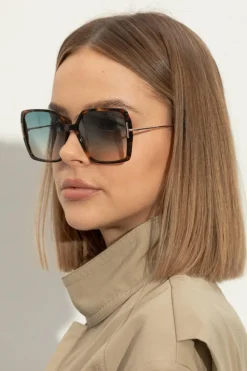 Tom Ford BRĄZOWY Okulary przeciwsłoneczne