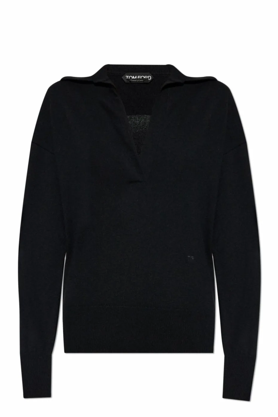 Tom Ford CZARNY Kaszmirowy sweter