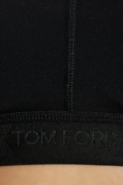 Tom Ford CZARNY Top bieliźniany z logo