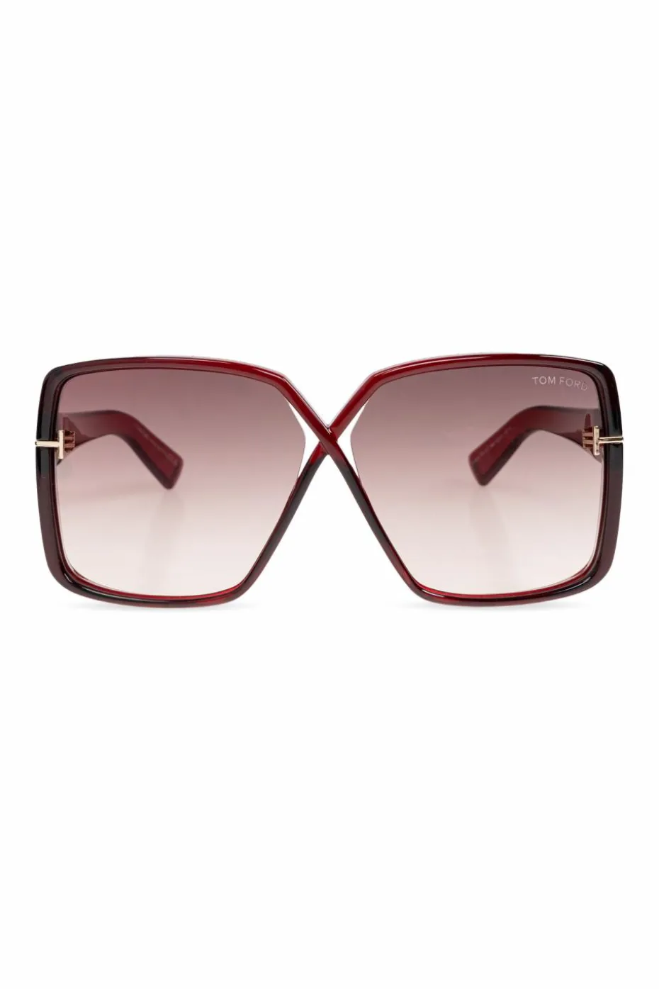 Tom Ford CZERWONY Okulary przeciwsłoneczne