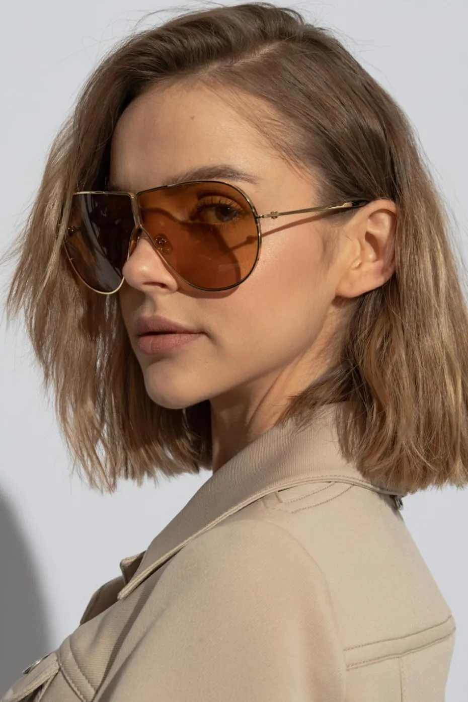 Tom Ford ZŁOTY Okulary przeciwsłoneczne