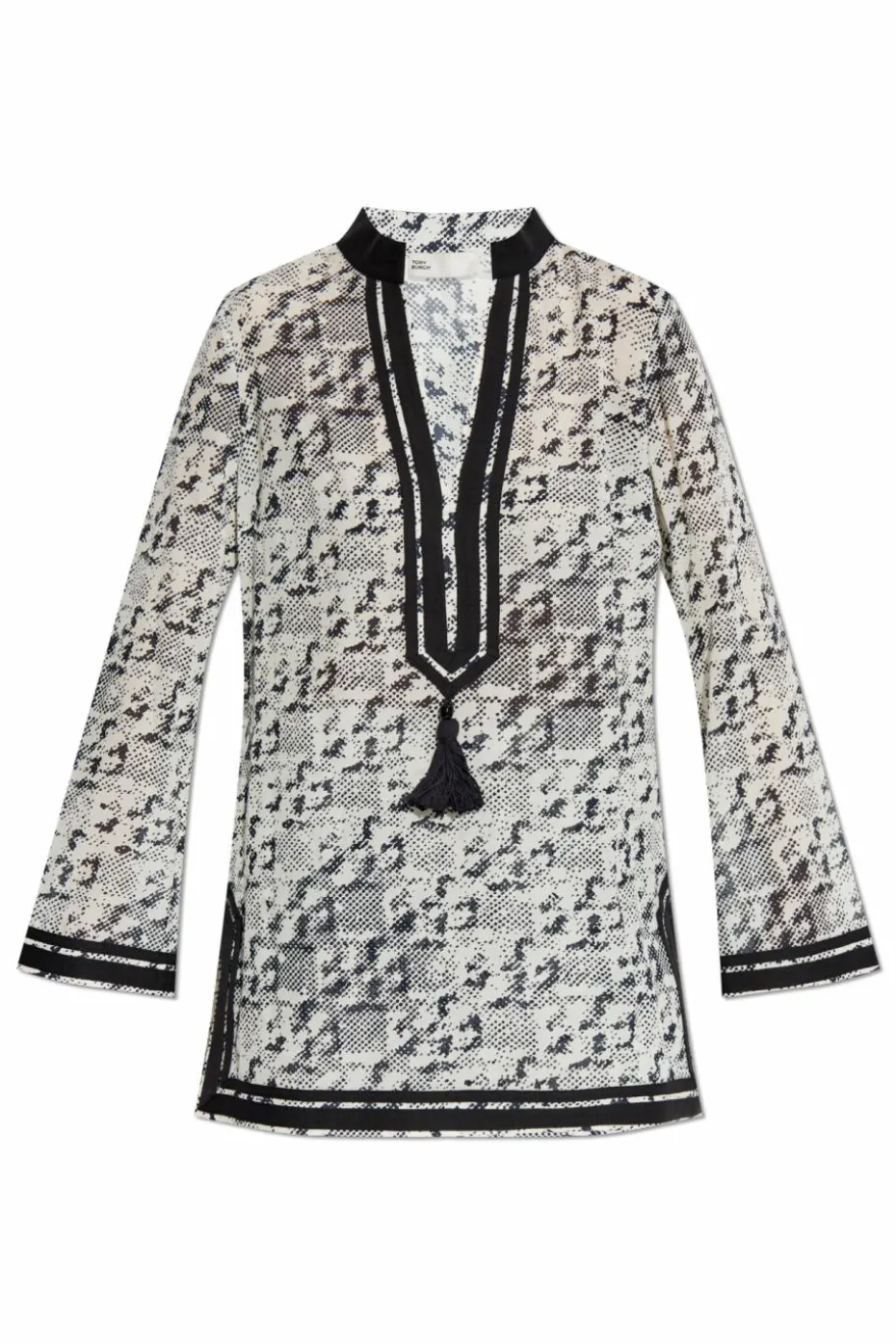 Tory Burch BIAŁY Tunika z nadrukiem