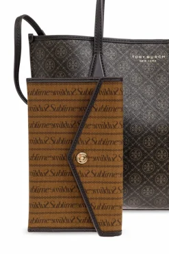 Tory Burch BRĄZOWY Torba do ręki `Perry Small`