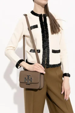 Tory Burch BRĄZOWY Torba na ramię ‘Eleanor Small’