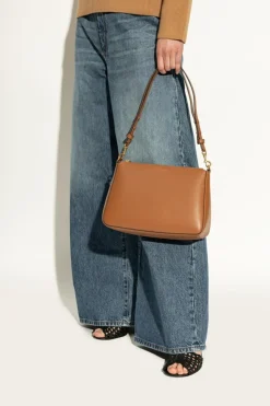 Tory Burch BRĄZOWY Torba na ramię `Perry`