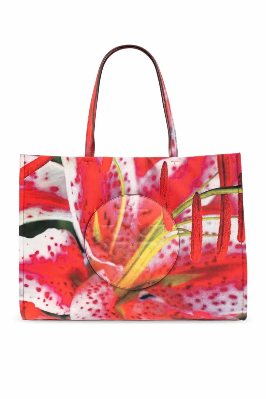 Tory Burch CZERWONY Torba `Ella` typu `shopper`