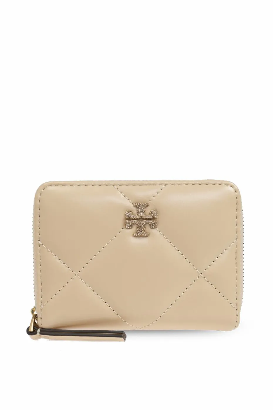 Tory Burch kremowy Skórzany portfel `Kira`