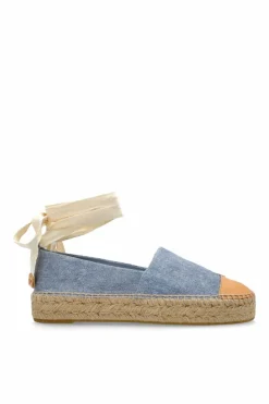 Tory Burch NIEBIESKI Zamszowe espadryle