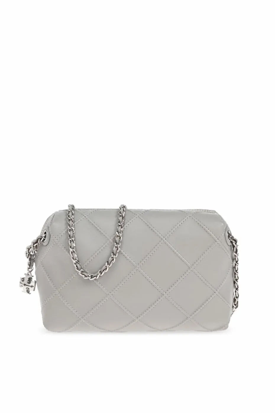 Tory Burch SZARY Torba na ramię `Fleming Small`
