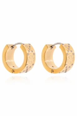 Tory Burch ZŁOTY Kolczyki `T Monogram`