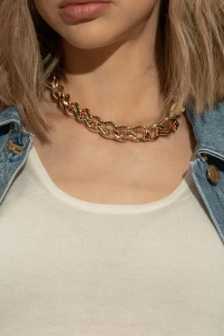 Tory Burch ZŁOTY Krótki naszyjnik