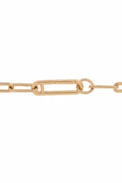 Tory Burch ZŁOTY Mosiężny naszyjnik