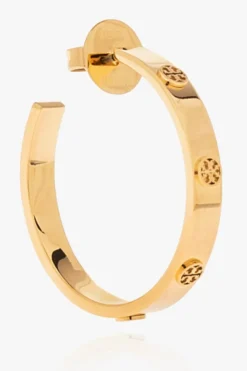 Tory Burch ZŁOTY Okrągłe kolczyki ‘Miller’