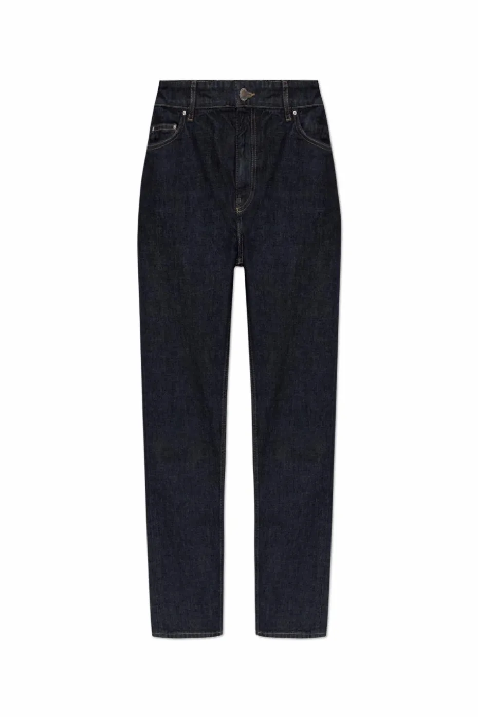 TOTEME GRANATOWY Jeansy z logo