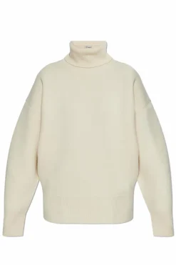 TOTEME kremowy Wełniany golf