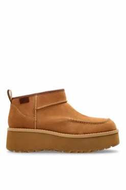 UGG BRĄZOWY Botki na platformie `Cityfunc Ultra Mini`