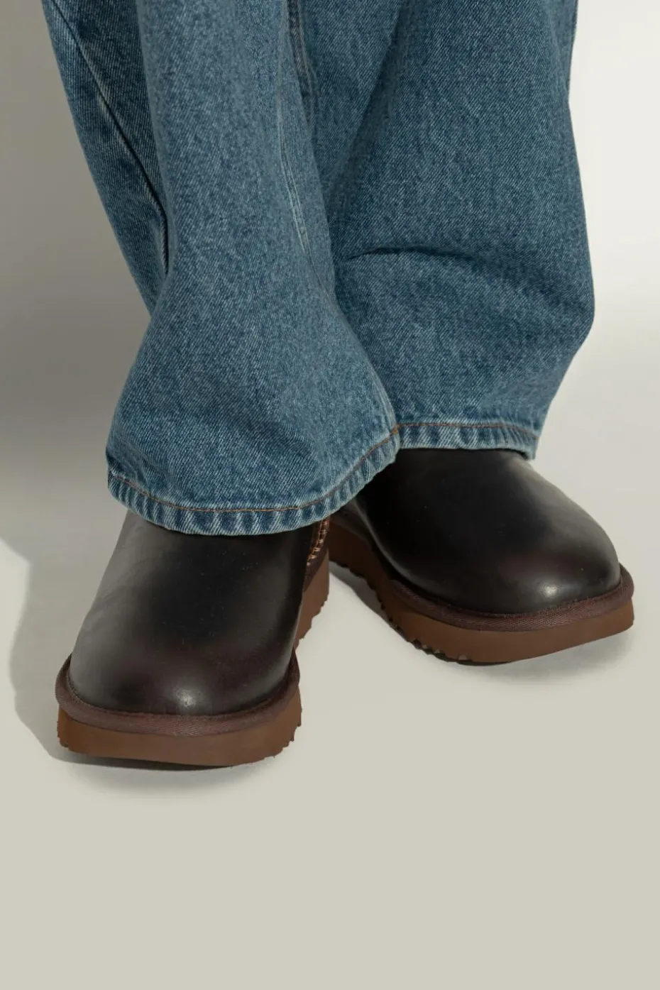 UGG BRĄZOWY Śniegowce `Classic Ultra Mini`