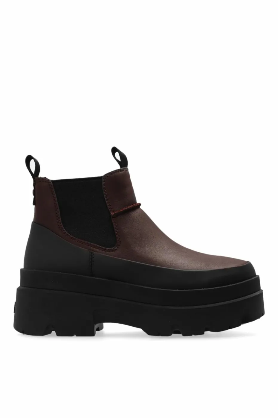 UGG BRĄZOWY Sztyblety `Brisbane` na platformie