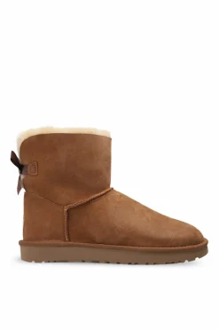 UGG BRĄZOWY Zamszowe śniegowce 'W Mini Bailey Bow II'