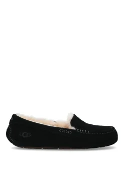 UGG CZARNY Mokasyny z futrzanym wykończeniem ‘W Ansley’