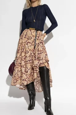 Ulla Johnson GRANATOWY Top `Delia`