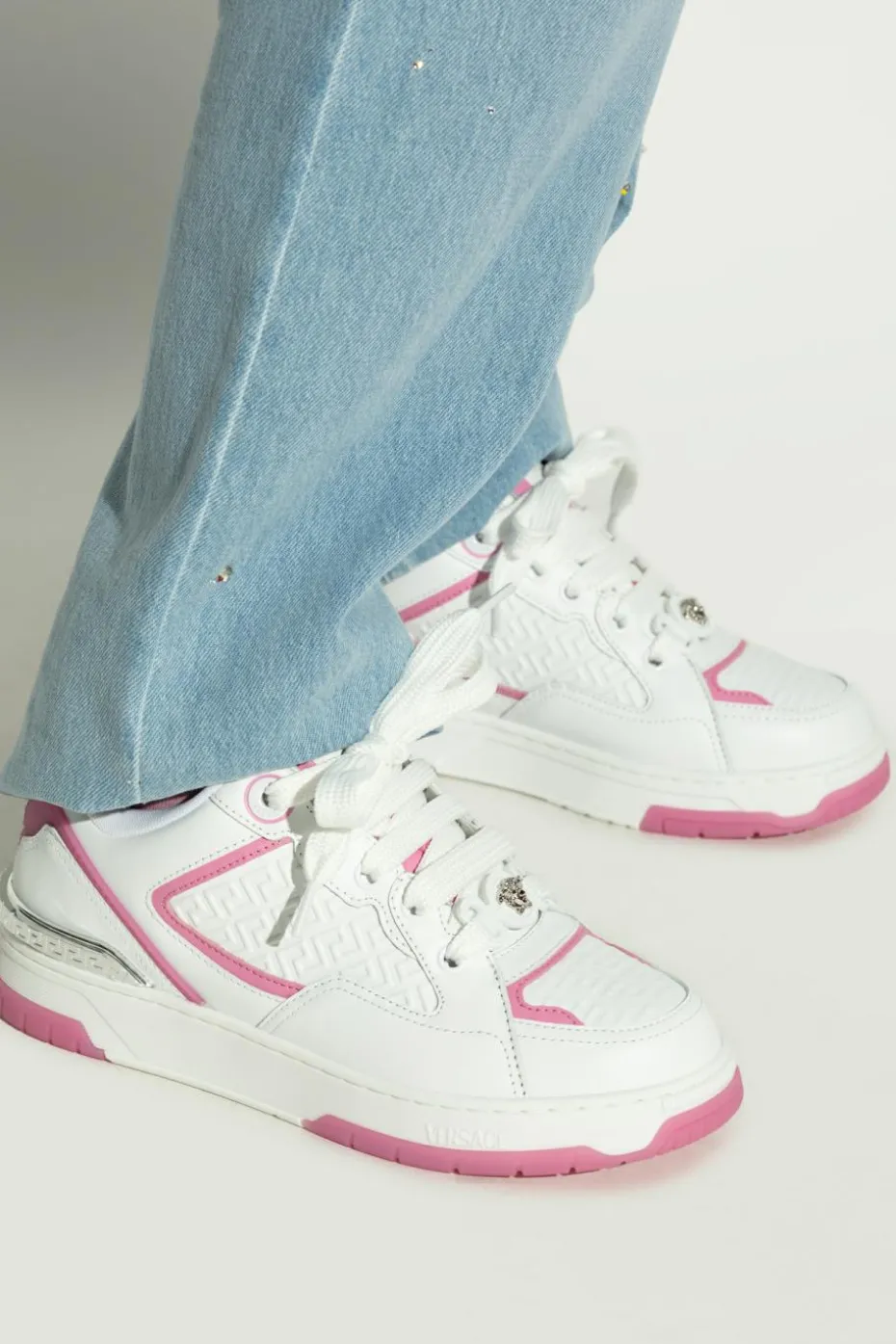 Versace BIAŁY Burty sportowe