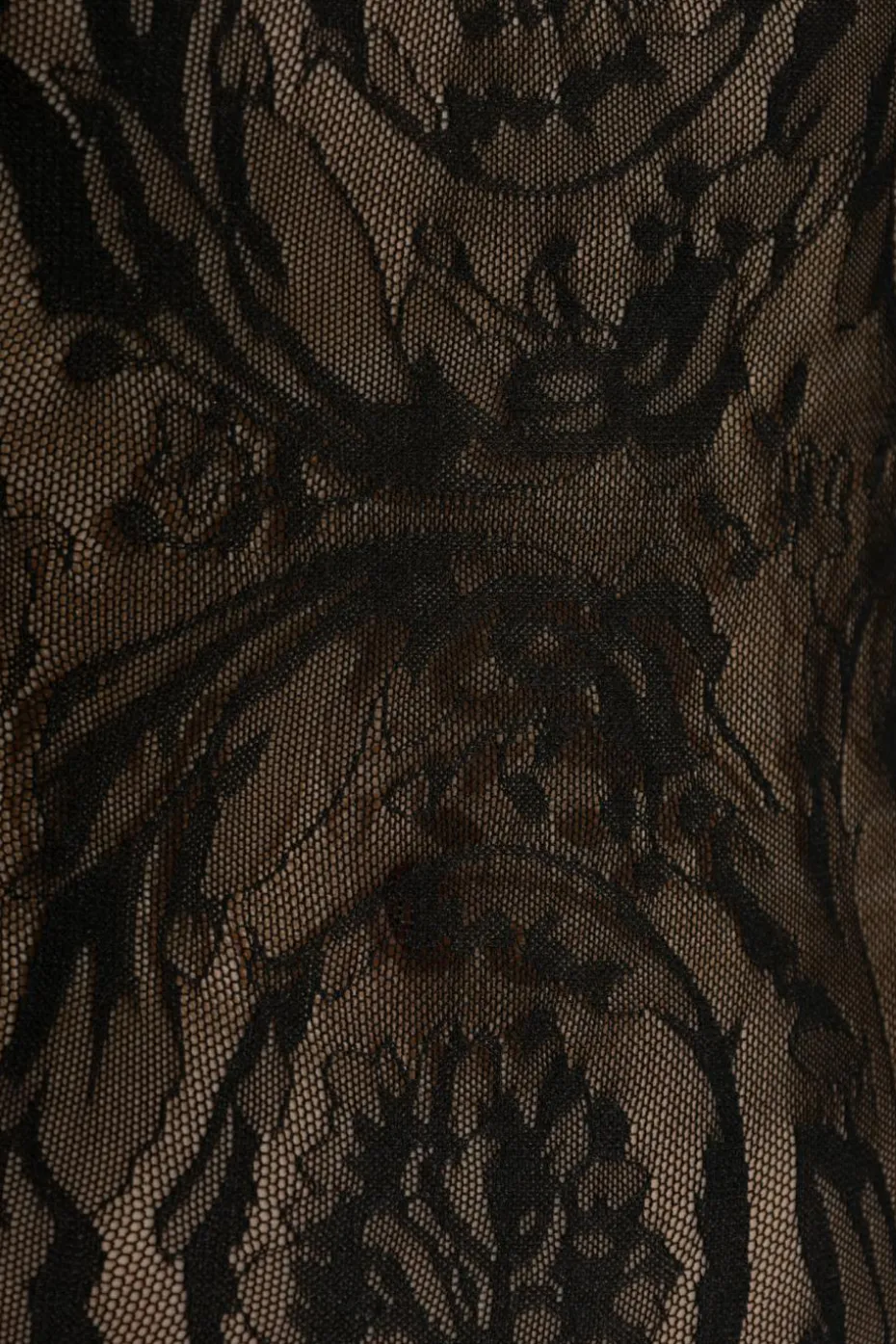 Versace CZARNY Koronkowe body