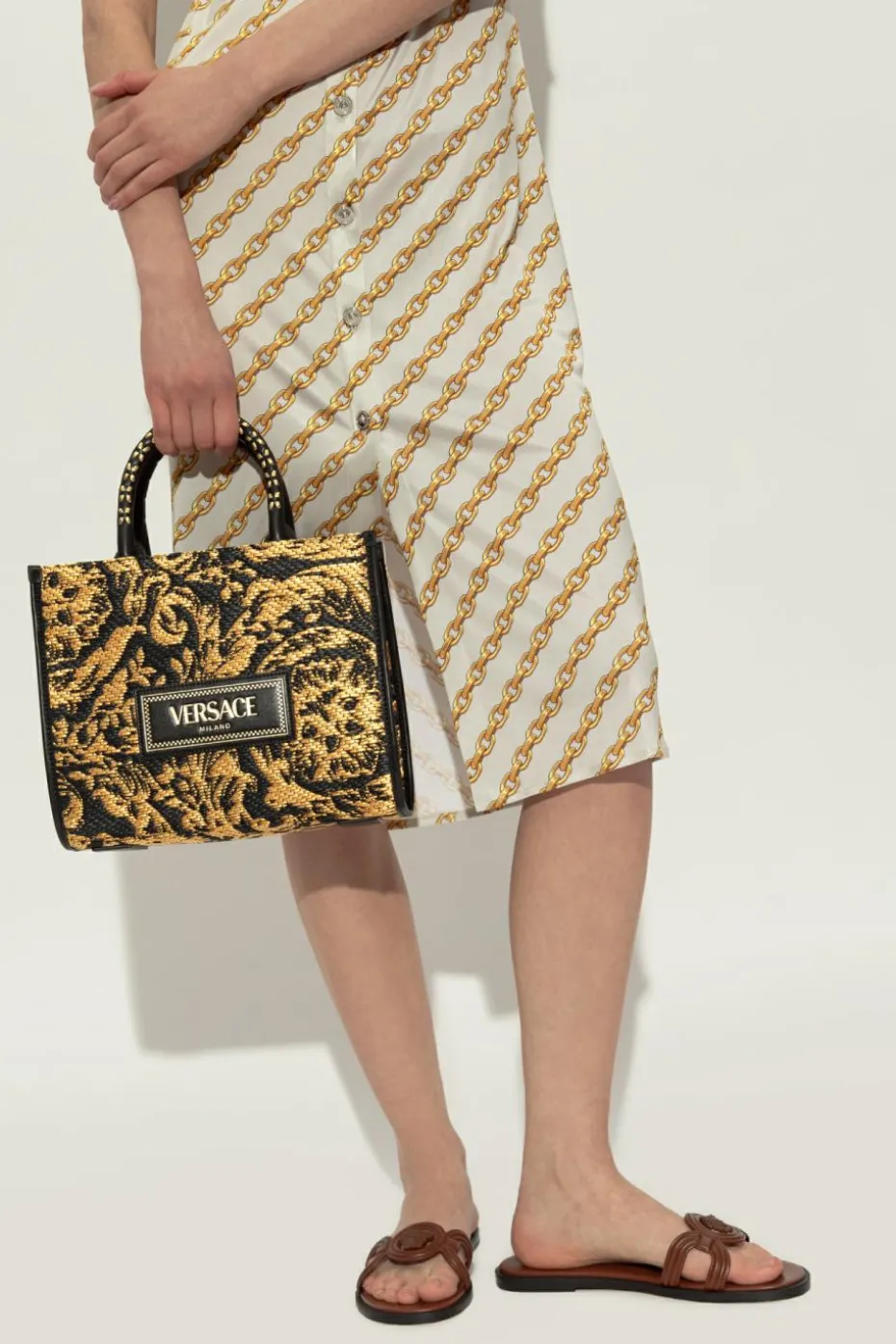 Versace CZARNY Torba `Athena Small`
