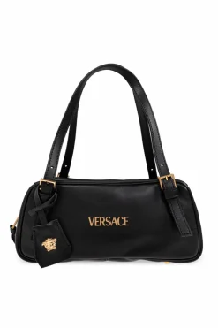 Versace CZARNY Torba na ramię `Tag Bowling`