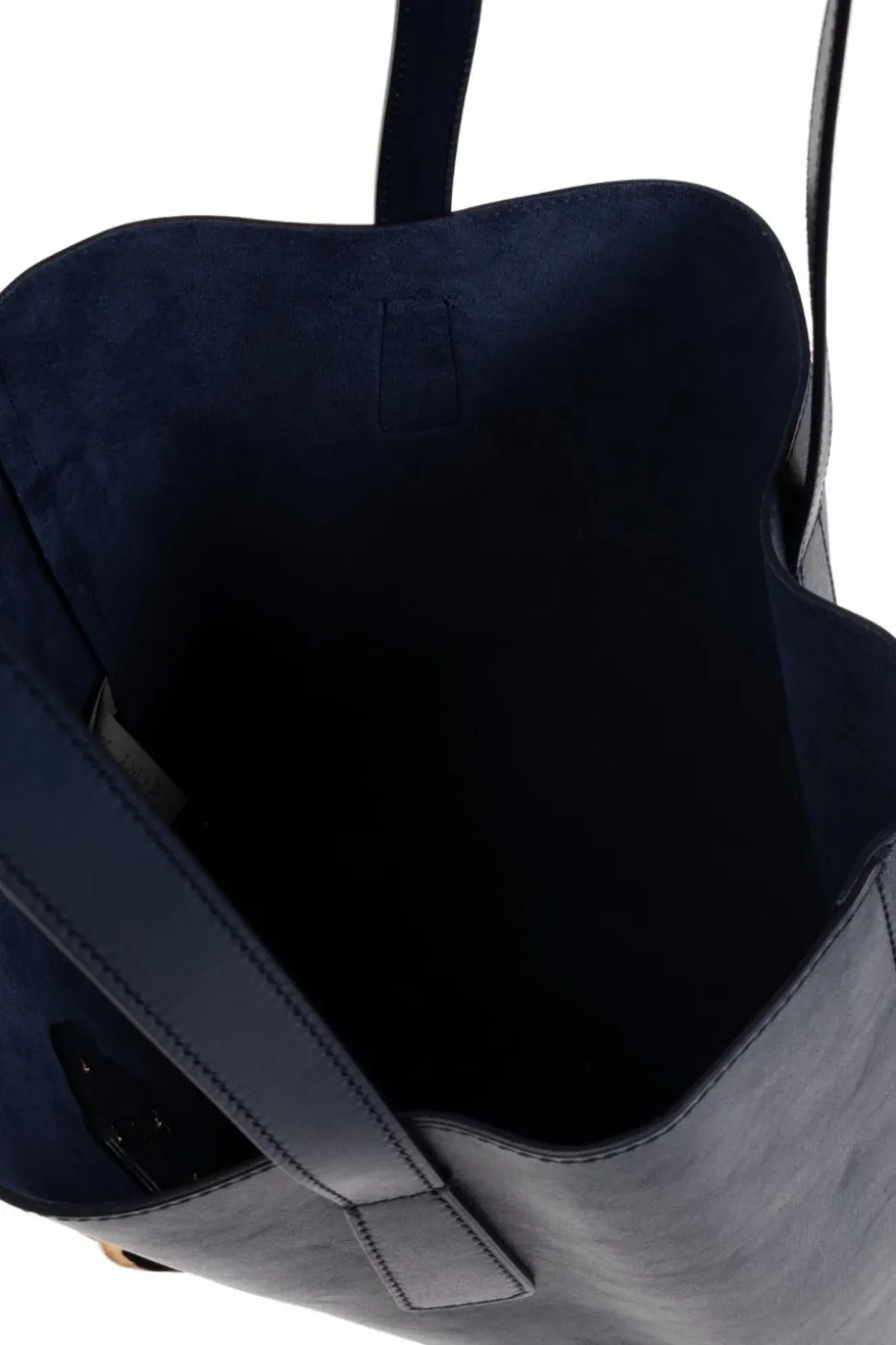 Versace GRANATOWY Skórzana torba typu `shopper`