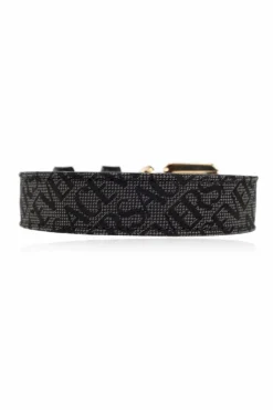 Versace Home CZARNY Obroża dla psa z nadrukiem `Barocco`