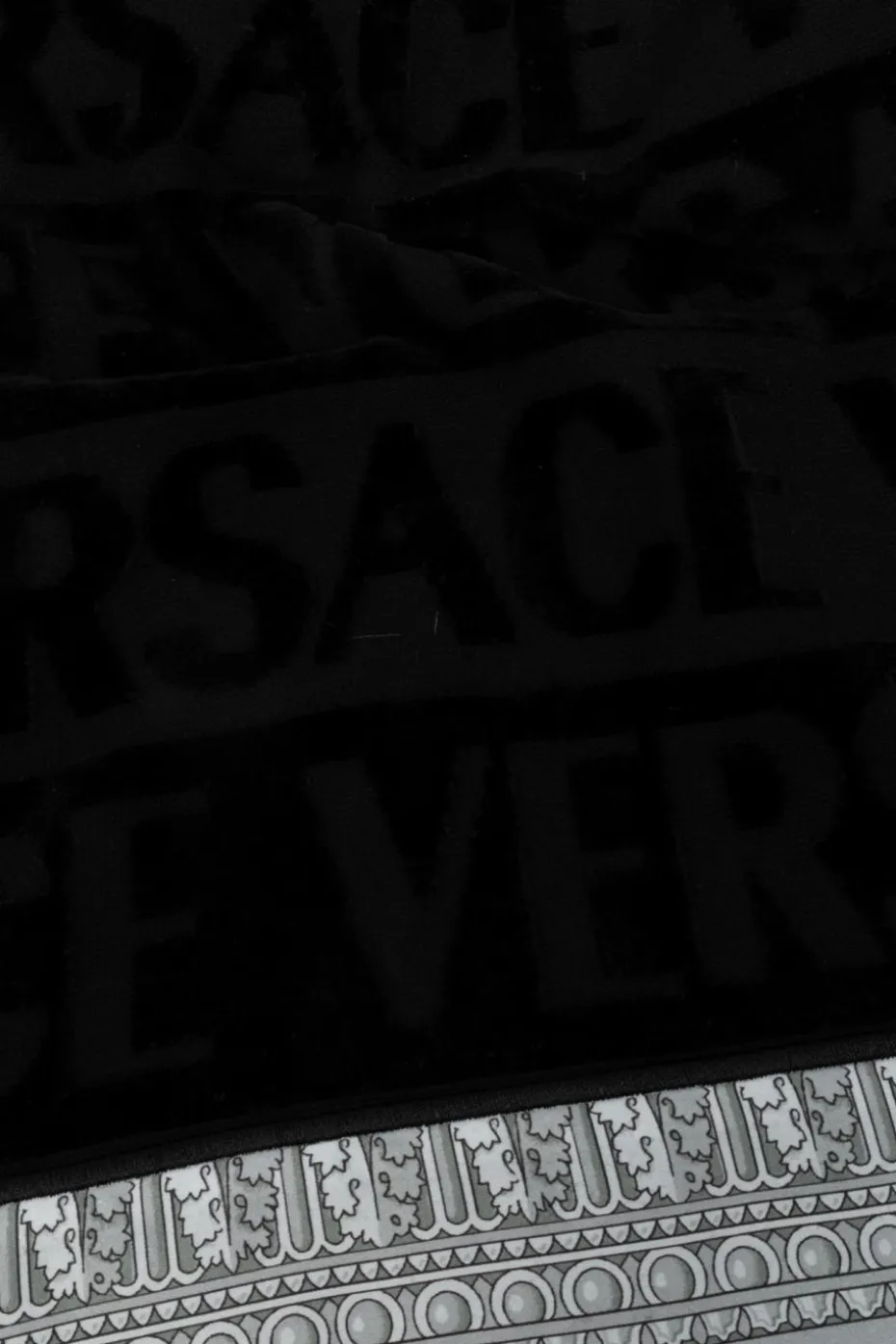 Versace Home CZARNY Ręcznik kąpielowy