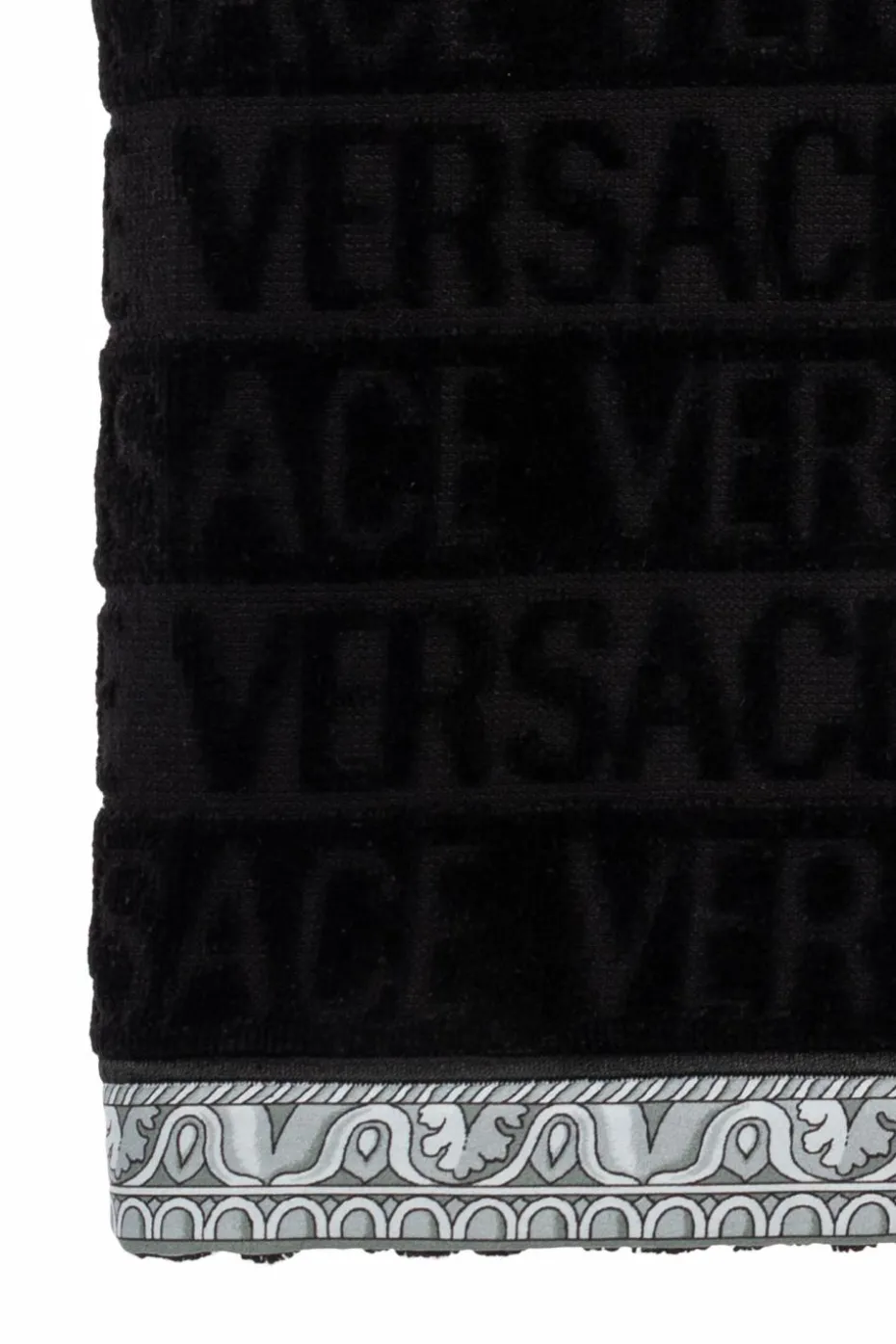 Versace Home CZARNY Ręcznik z logo