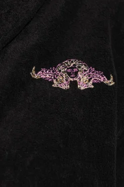 Versace Home CZARNY Szlafrok z paskiem