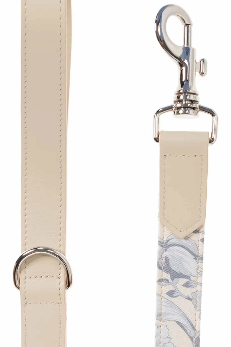 Versace Home kremowy Smycz dla psa z nadrukiem `Barocco`