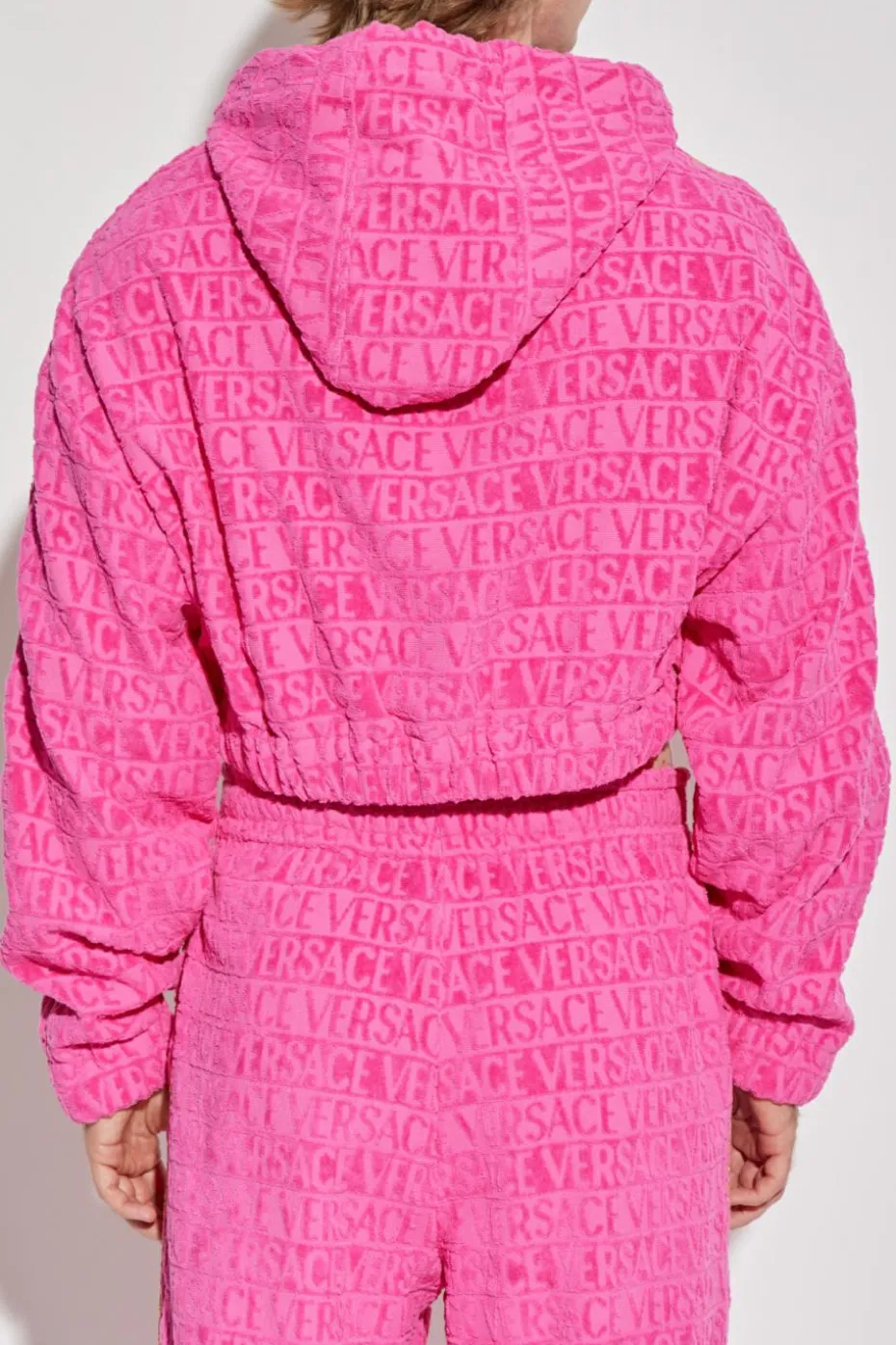 Versace Home RÓŻOWY Bluza z kapturem
