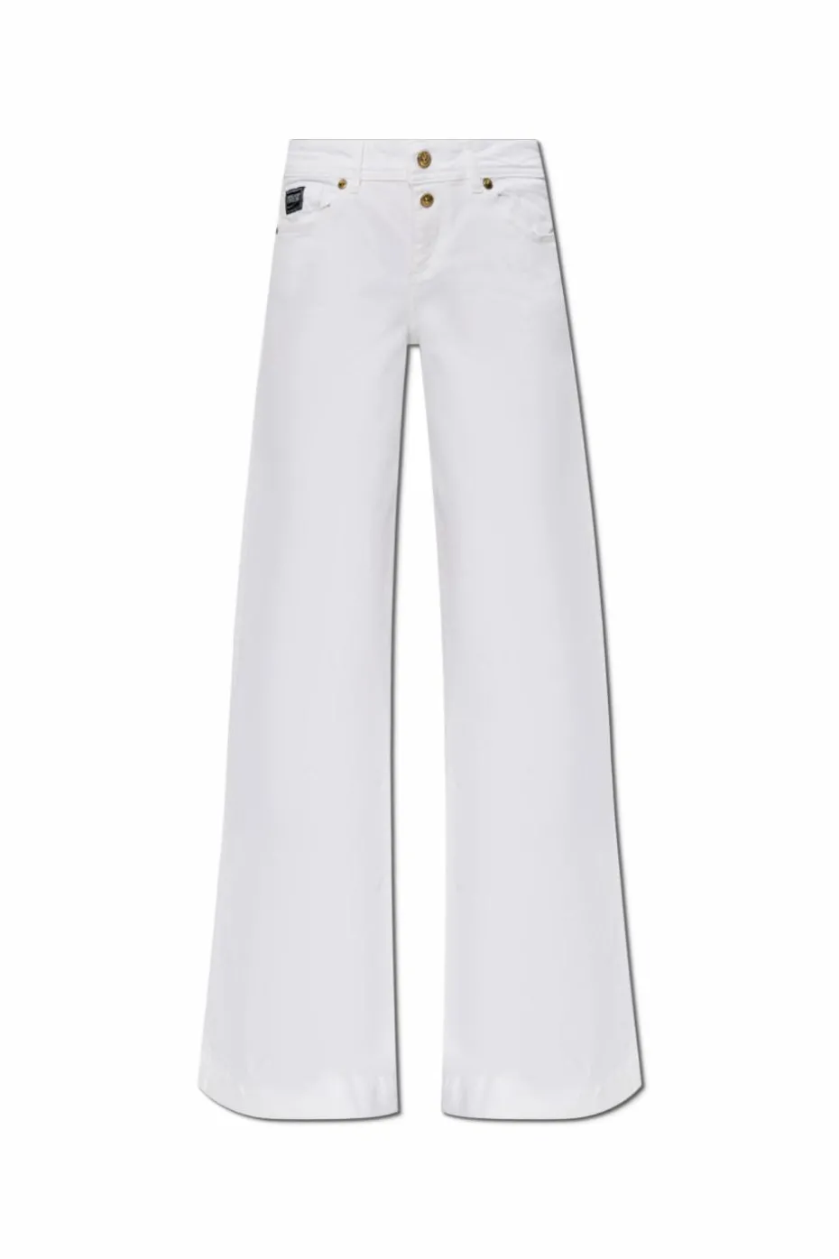 Versace Jeans Couture BIAŁY Jeansy z rozszerzanymi nogawkami