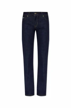 Versace Jeans Couture GRANATOWY Jeansy z nogawkami o prostym kroju